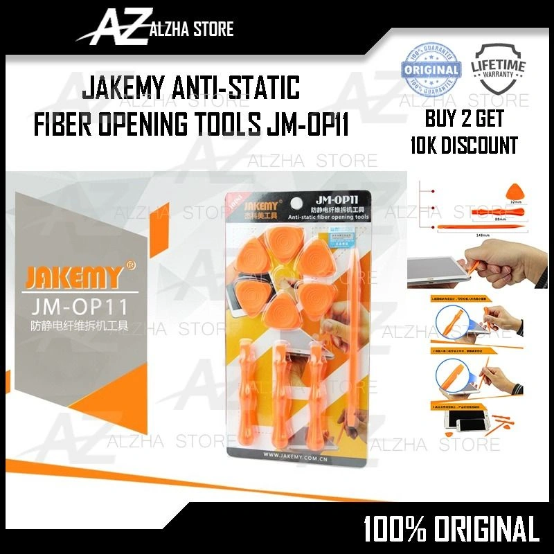 [BEST QUALITY] PEMBUKA CASING HP & LAPTOP ANTI STATIC FIBER OPENING TOOLS JAKEMY