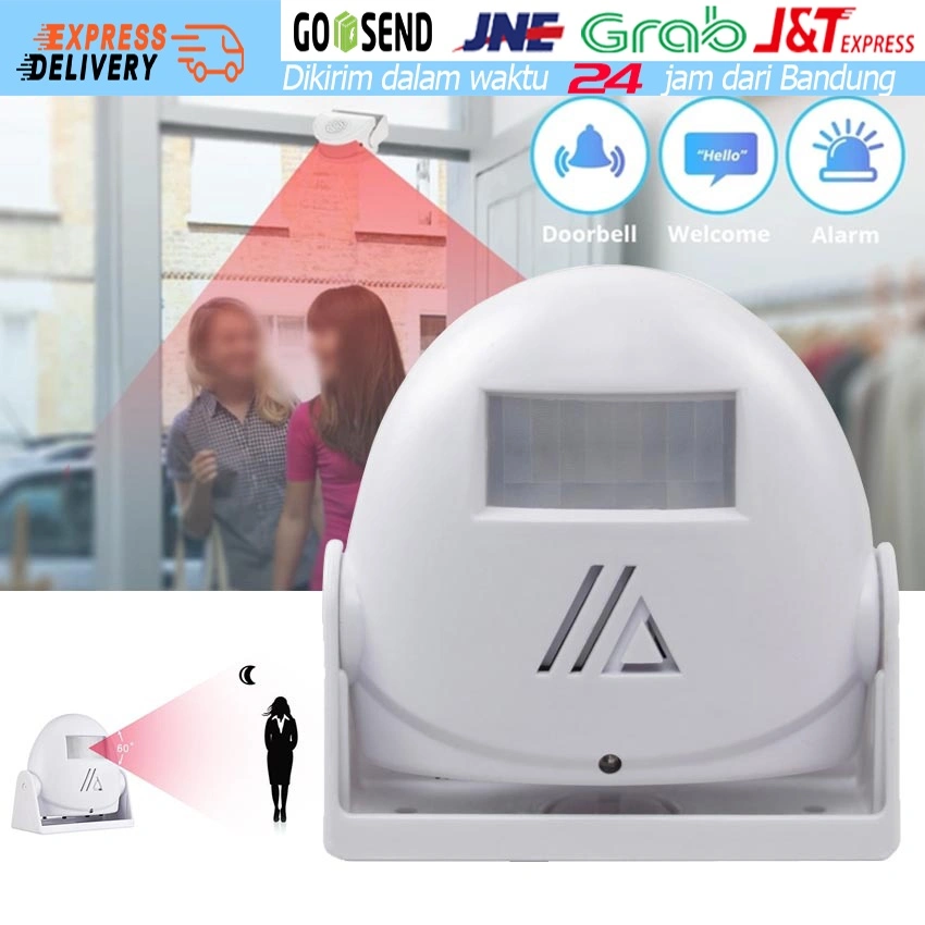 Motion Sensor Bell Selamat Datang Welcome Bel Rumah Toko dan Alarm Sensor Gerak