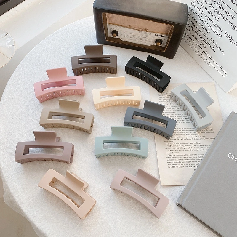 [CUCI GUDANG] 10CM KOREAN JUMBO RECTANGLE MATTE DOFF HAIR CLAW JAW CLIPS JEPIT JEPITAN BADAI JEDAI KLIP RAMBUT KOREA WANITA WOMEN JAW THICK HAIR ACCESSORIES CLUTCHER CLIP ACRYLIC SOLID COLOR LARGE BIG SIZE BESAR KOTAK HAIRCLIP CAKAR HITAM PUTIH POLOS BENI