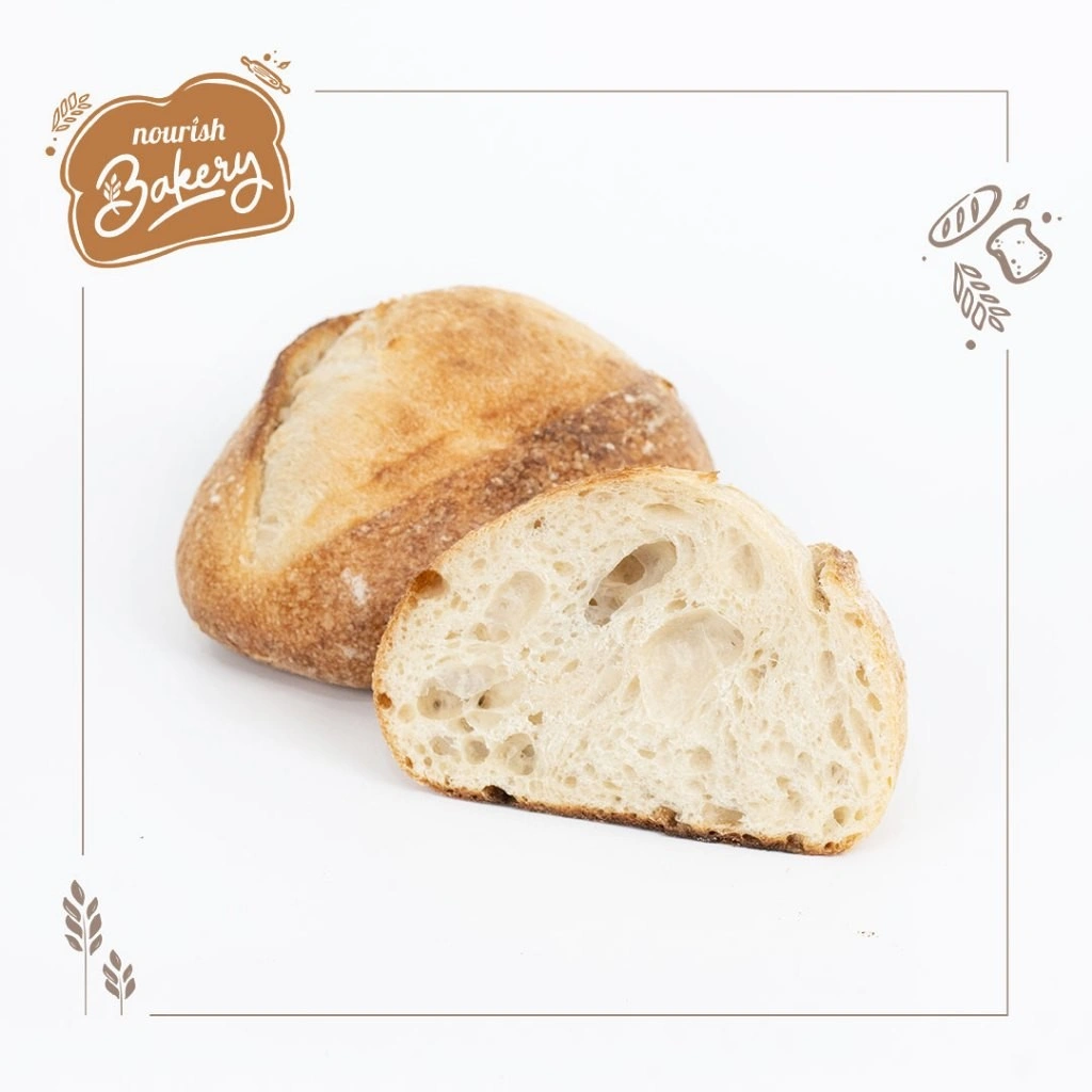 Country White - 100% Sourdough Country Bread Long Fermentation (Vegan) 600gr