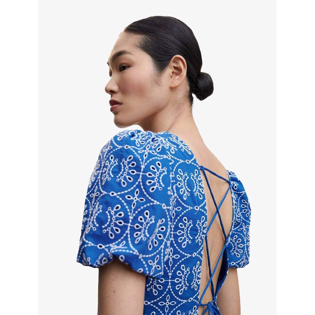 MANGO - DRESS ZAFI - PALE BLUE - XS