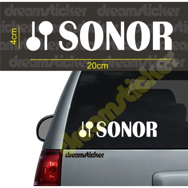 Stiker Sticker Sonor Drum