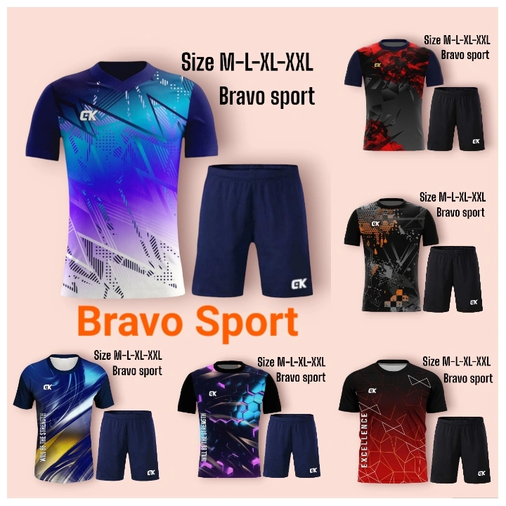 Setelan Kaos Olahraga Wanita & Pria Dewasa//Kaos Costum Olahraga Badminton Senam Jogging Futsal Volly Dll Printing Size M-L-XL-XXL