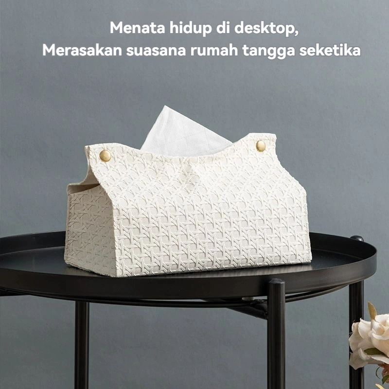 Elegant Tissue Cover With Clip Kancing Motif Mewah Model Kotak Tempat Home Joy