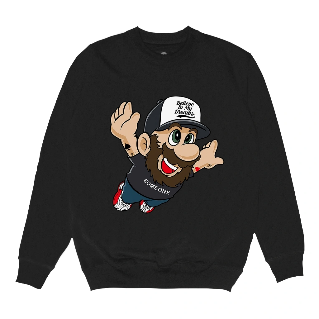 Someone Sweater Crewneck Black 317CN Mario