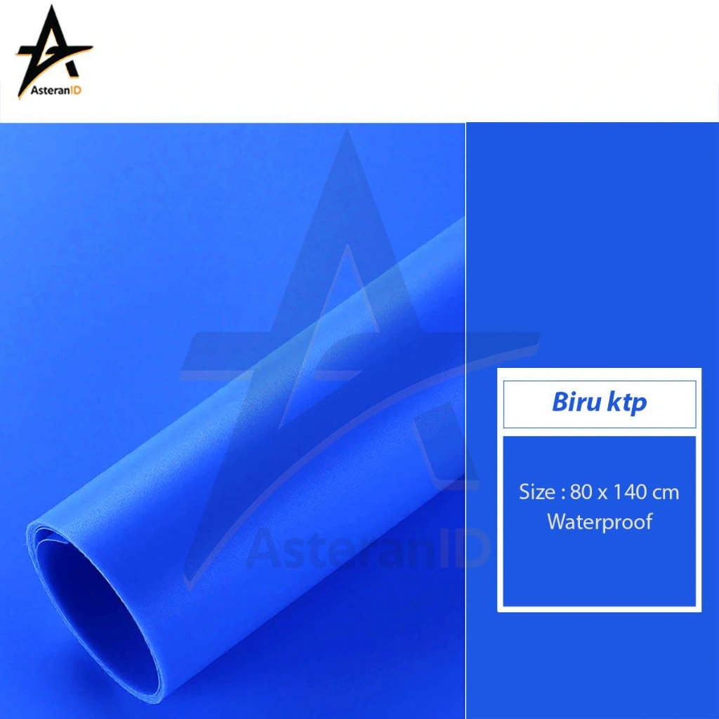 Background Foto Warna Biru KTP Ukuran 80x140cm