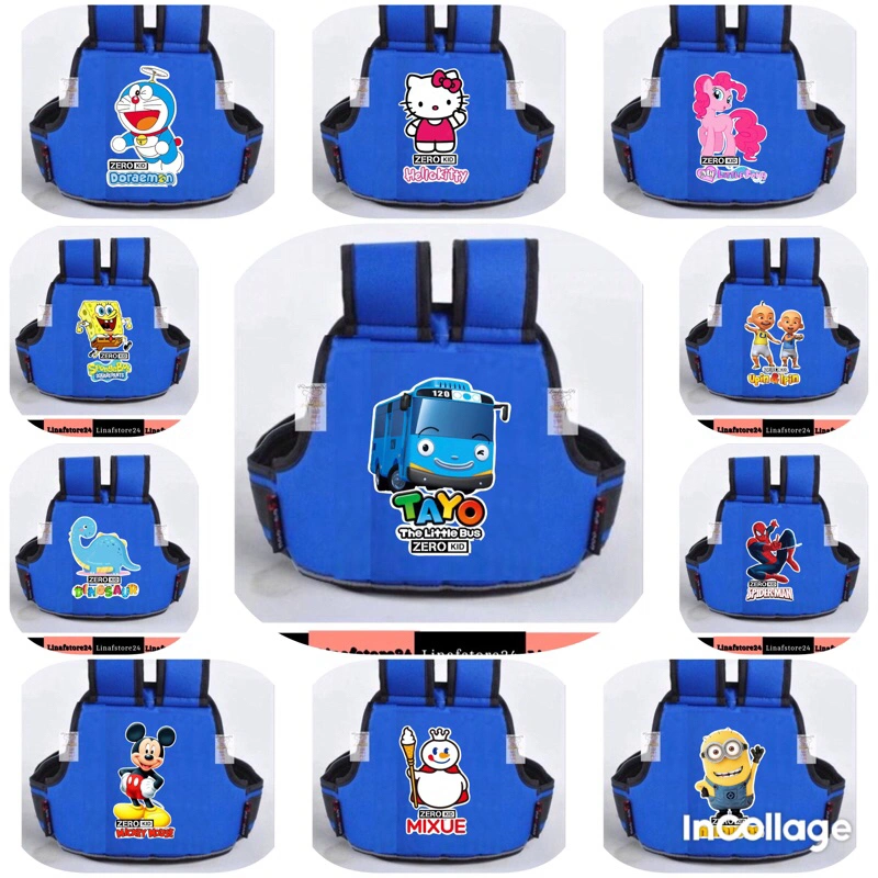 SABUK BONCENGAN ANAK DI MOTOR / SABUK BONCENGAN ANAK / SABUK BONCENG MOTOR ANAK DEPAN DAN BELAKANG / SABUK BERKENDARA/SABUK PENGAMAN KARAKTER