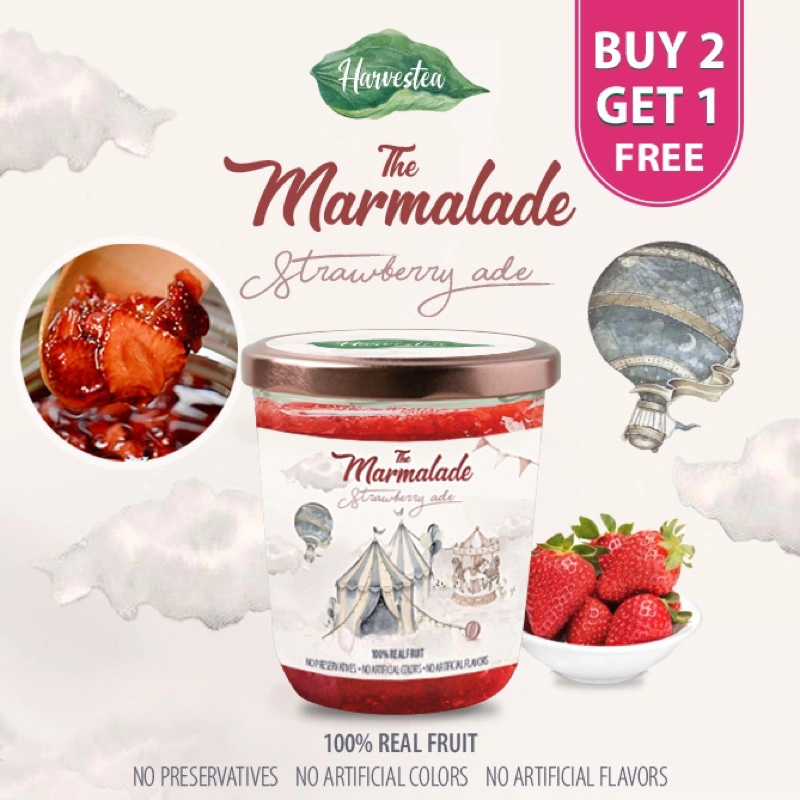 HARVESTEA THE MARMALADE STRAWBERRY ADE HONEY MADU