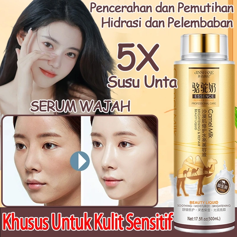 Serum Susu Unta Pemutih dan Mencerahkan Serum Pelembab Melembabkan Kulit Kering Dan Kusam Sensitif