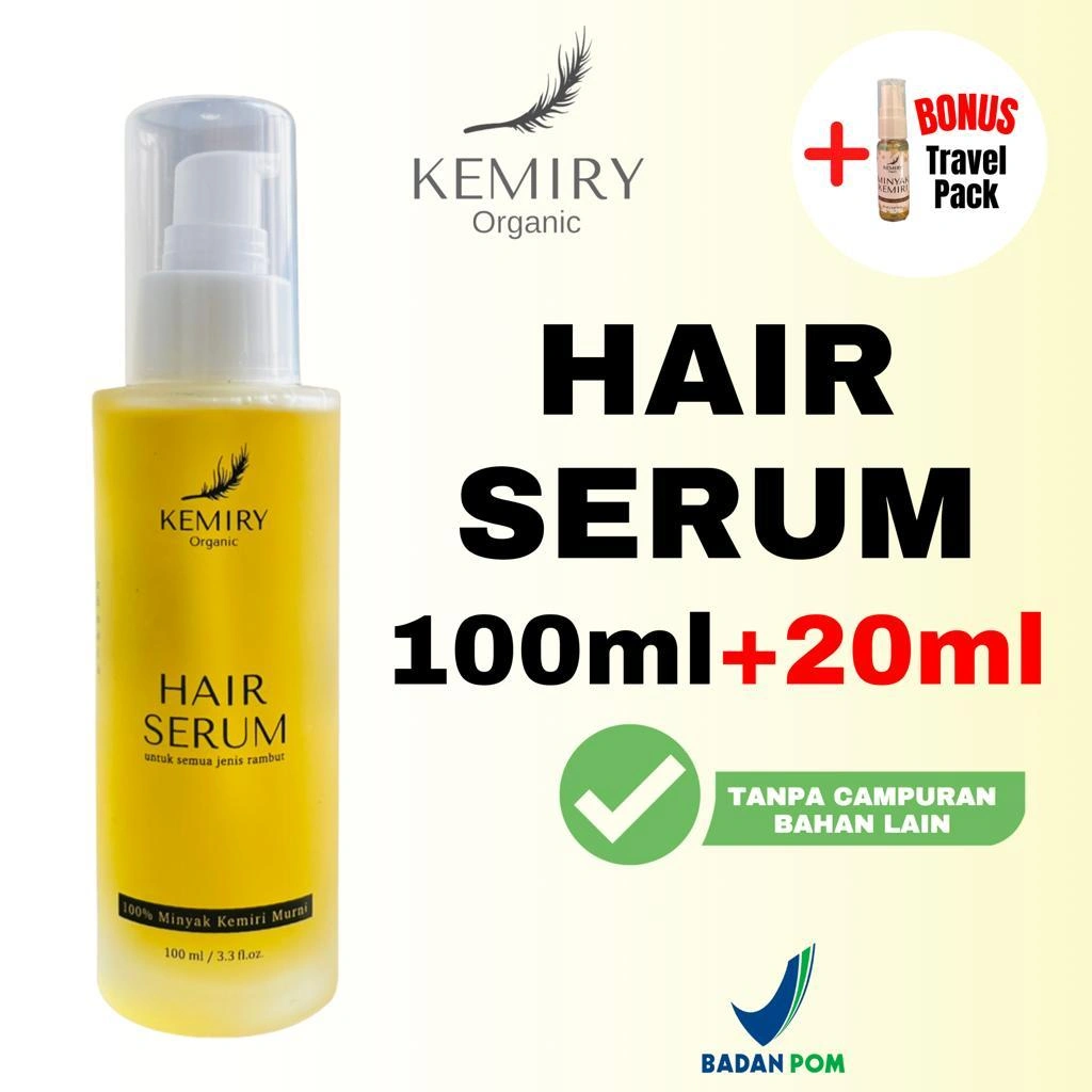 Kemiry Organic - Minyak Kemiri Penumbuh rambut rontok 50ml