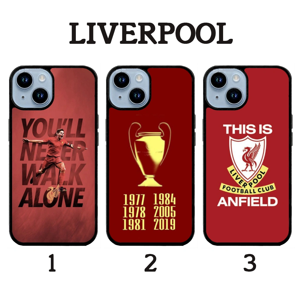 LIVERPOOL - Softcase Glossy (BERGARANSI) Iphone samsung xiaomi redmi oppo vivo realme (Case Casing hp)