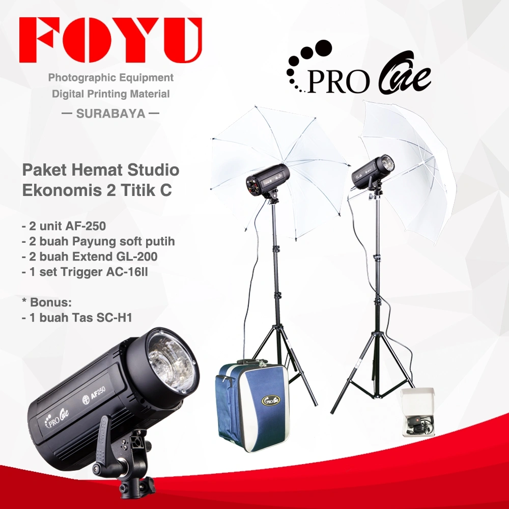 Pro One | Paket Hemat Studio Kit Ekonomis 2 Titik C