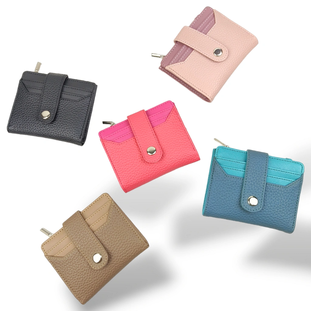 Dompet Lipat Wanita Kecil Kulit Sintetis