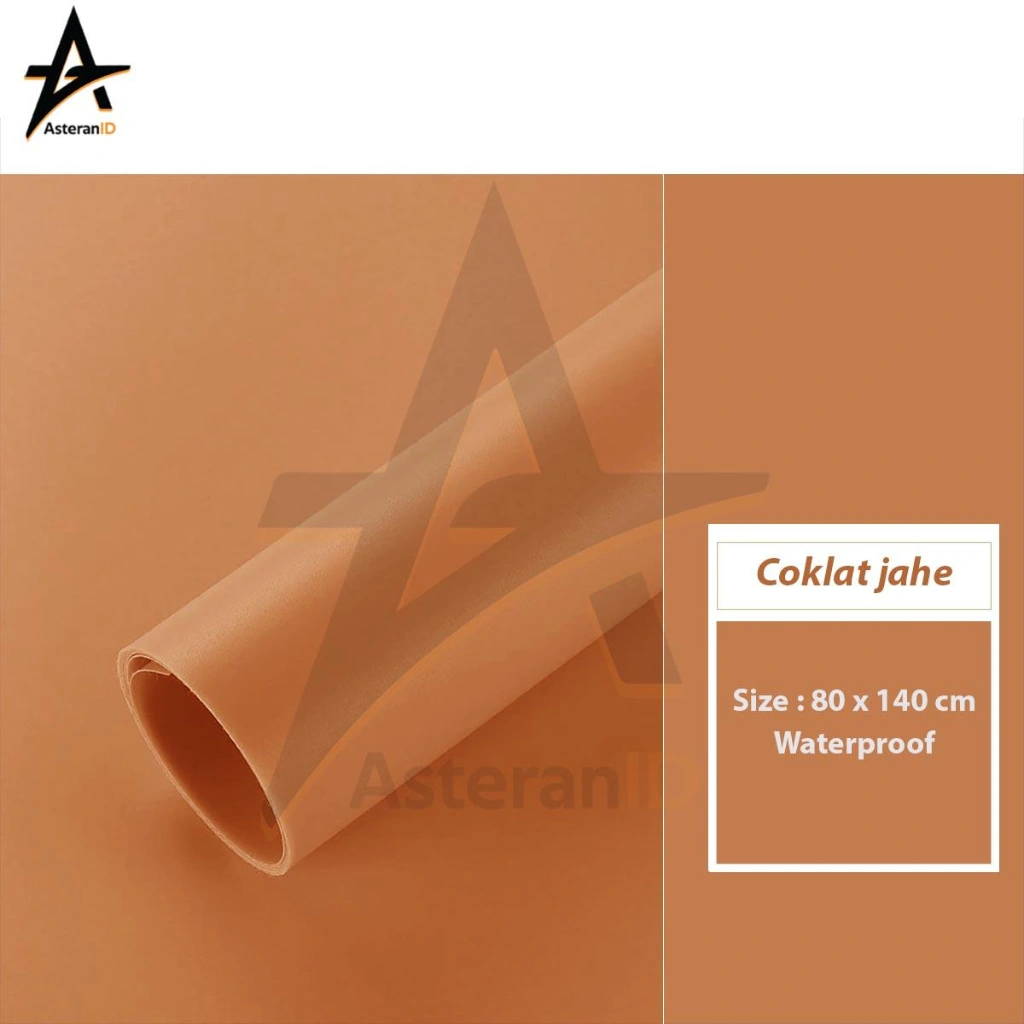 Background Foto Warna Coklat Jahe Ukuran 80x140cm