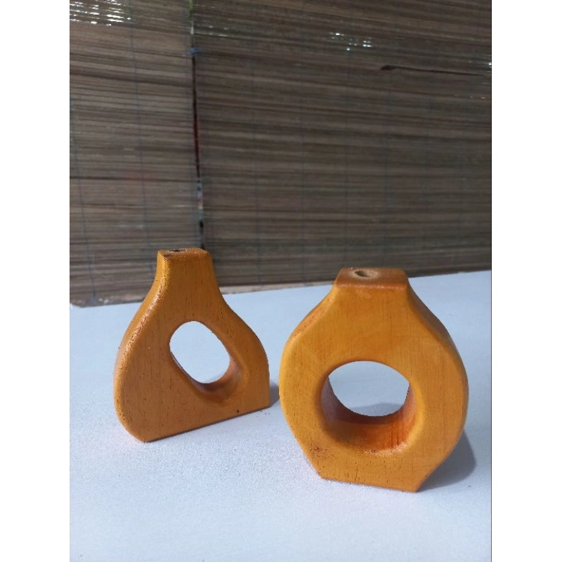 Vas Bunga Unik/ Vas bunga Aesthetic/ Vas Bunga kayu/ Dekorasi Rumah/ Dekorasi Ruangan/ Dekorasi meja/ Vas mini