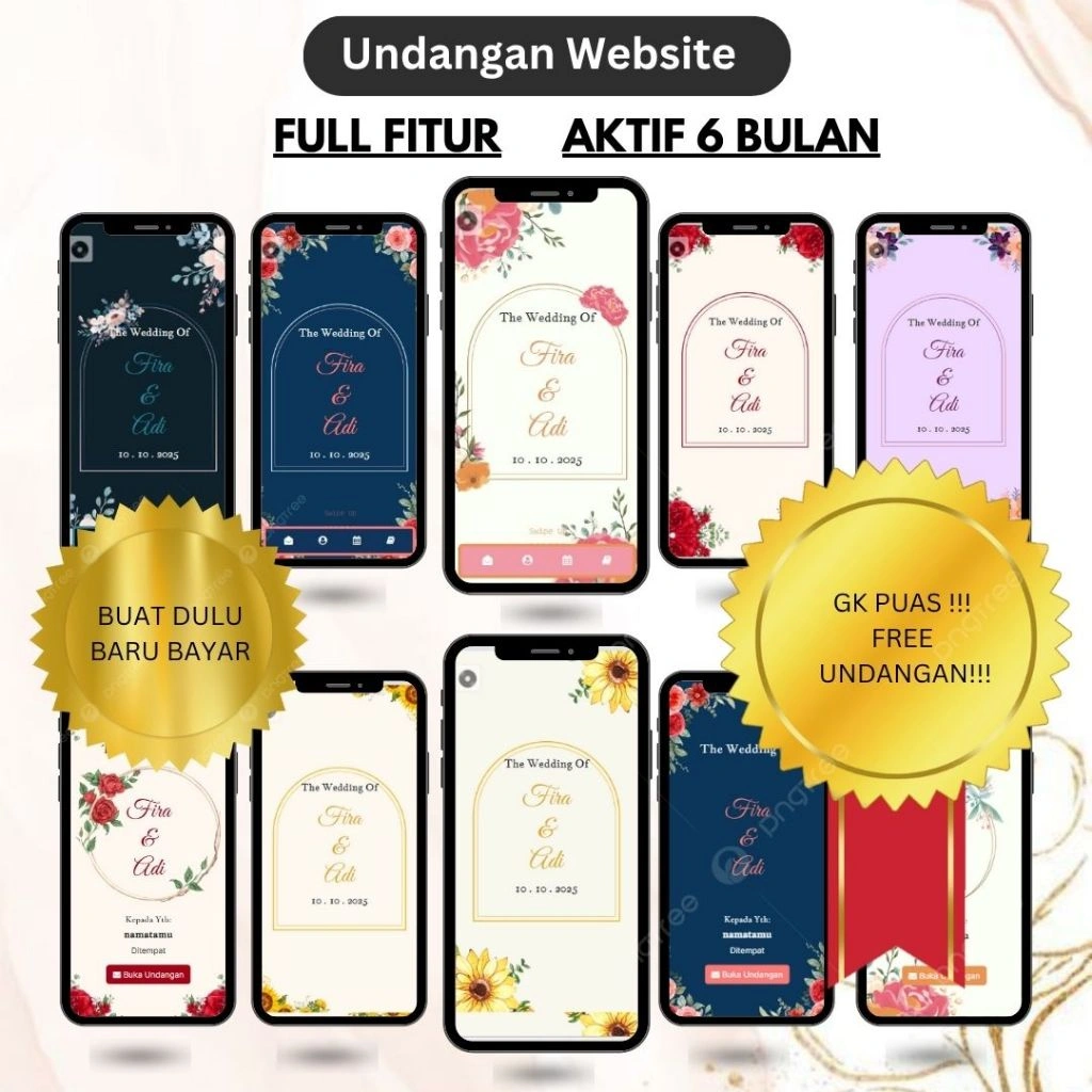 Undangan Digital Website | Bebas Isi Sendiri | Exclusive Theme