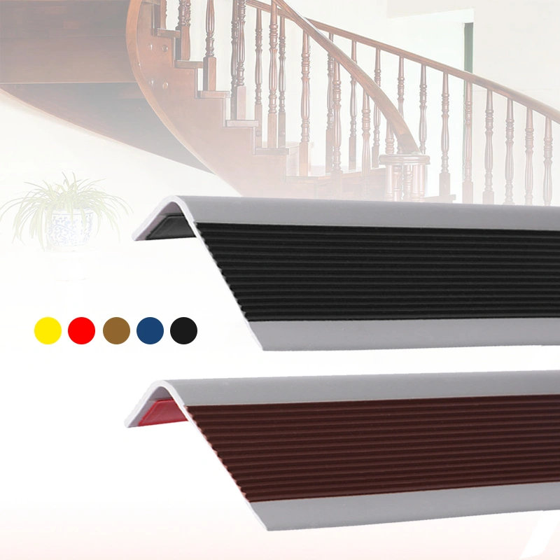 1Roll/3Meter Lis Tangga Pengaman Anti Selip Step Nosing Corner Strip Protector Karet Ujung Tangga Lis Anti Slip