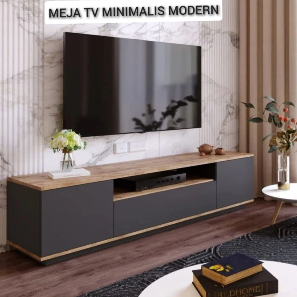 Meja Tv Minimalis Moderen, Panjang variasi, Lebar 40 cm, Tinggi 45 cm / Meja Tv / Rak Tv / Bufet Tv / Meja Tv Murah / Meja.