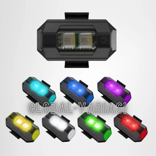 Promo LAMPU LED KEDIP PESAWAT RGB LED AIRCRAFT PLANE 7 WARNA USB MOBIL MOTOR SEPEDA BANYAK MODE Motor Peringatan Lampu Tahan Air USB