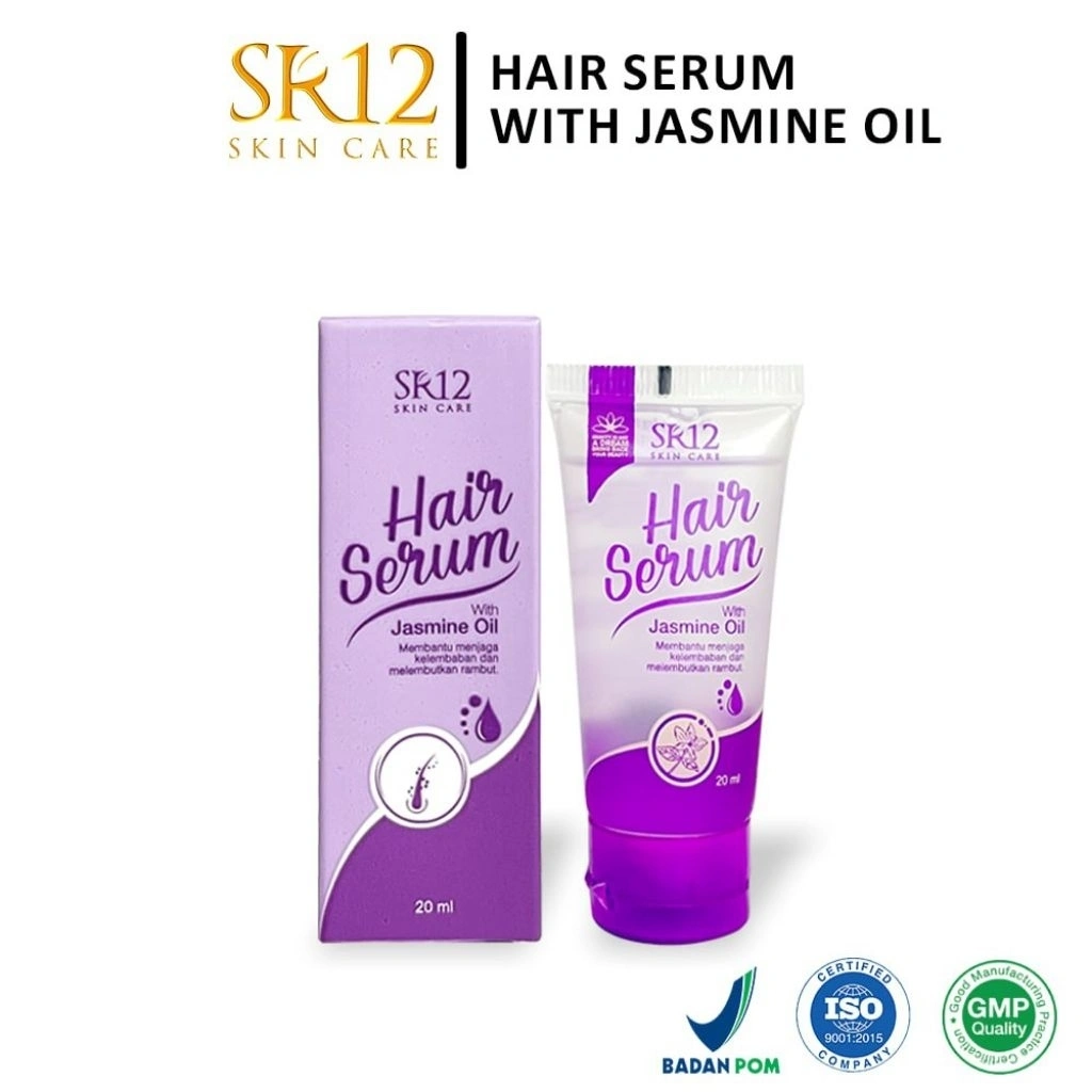 Hair Serum SR12 - Membantu Melembabkan Dan Melembutkan Memperkuat Rambut & Mencegah Ketombe Perawatan Rambut Rontok Treatment 20ml Vitamin Haircare Minyak