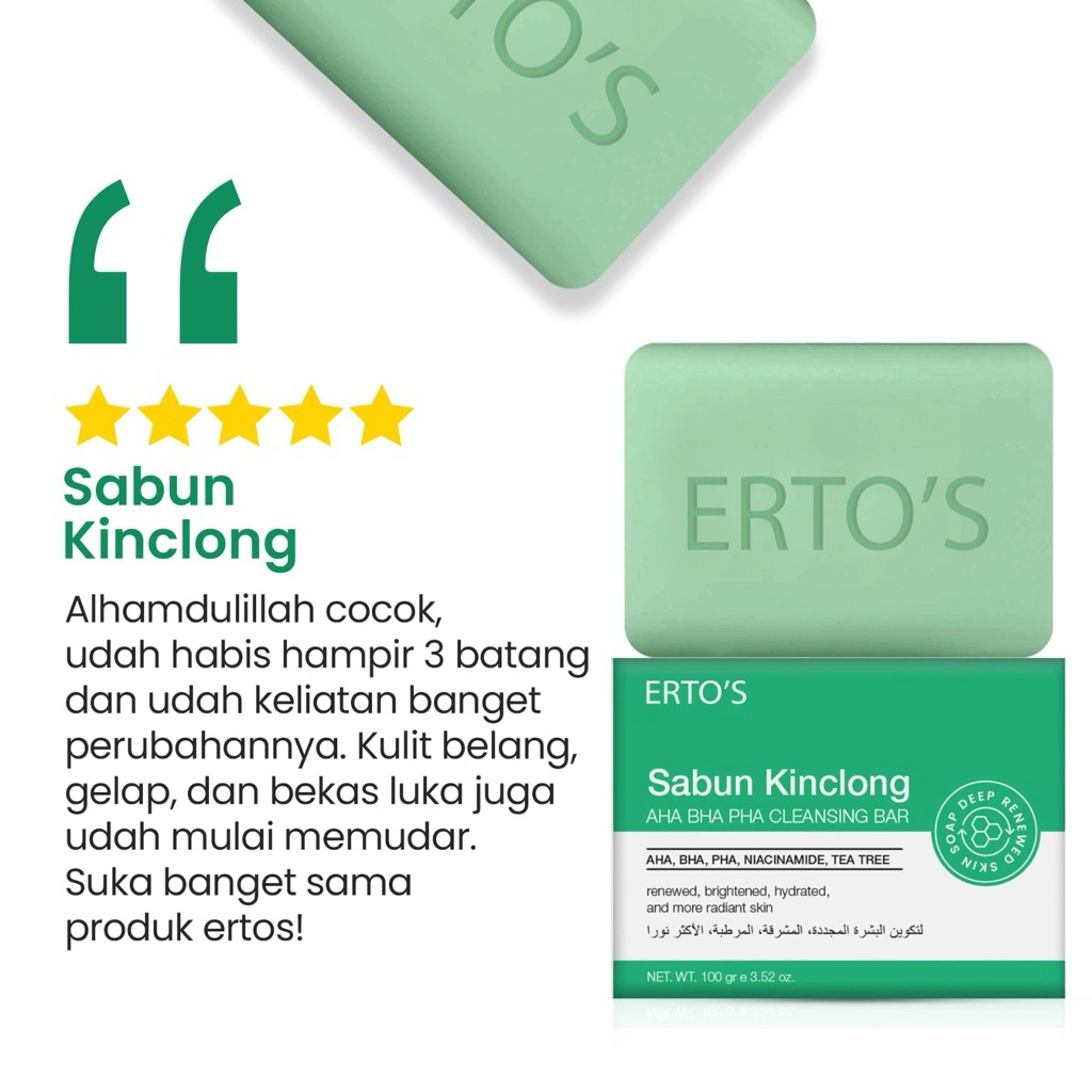 Sabun Kinclong Facial Wash with AHA BHA PHA Pencuci Wajah Muka Penghilang Flek Hitam Jerawat Bopeng