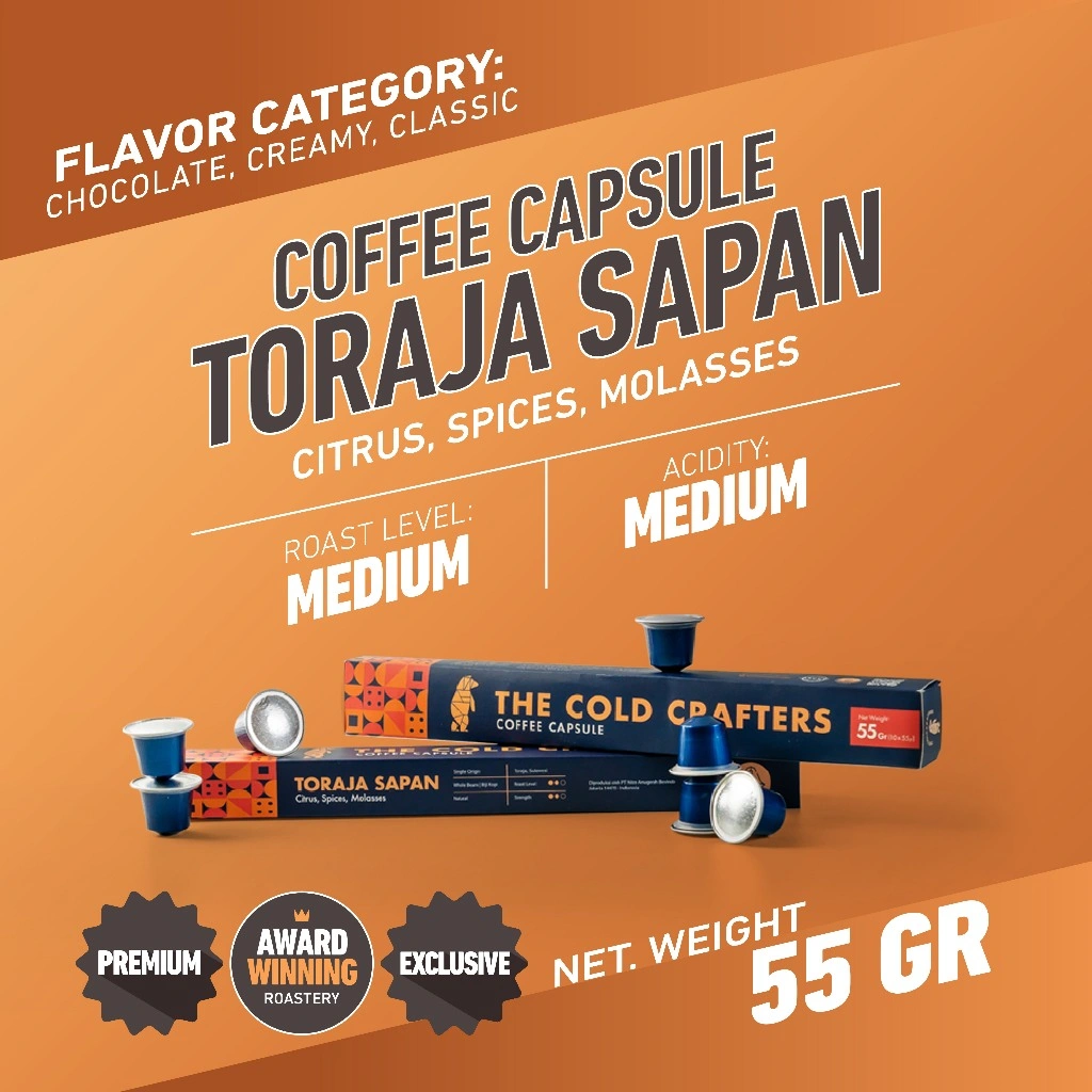 Coffee Capsule / Kapsul Kopi - Toraja Sapan Nespresso Compatible