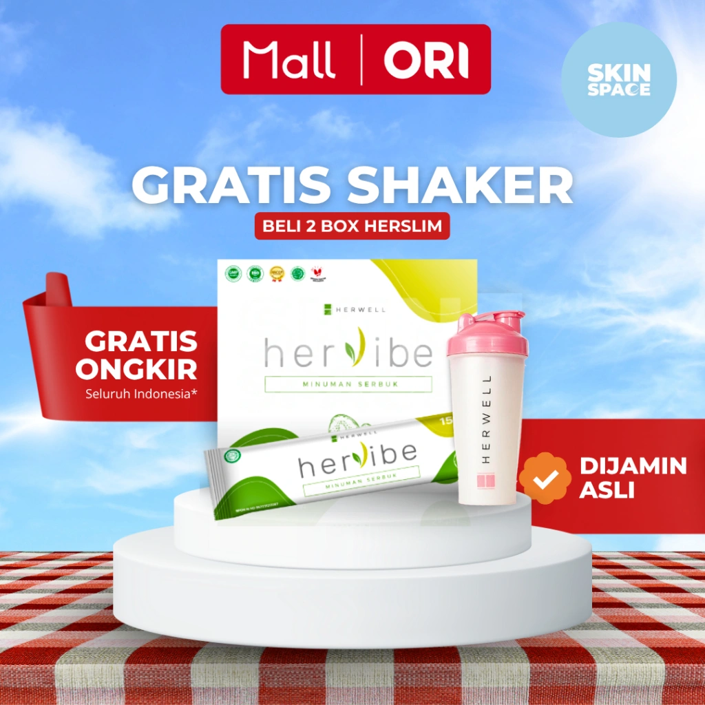 Hervibe Herwell suplemen tinggi serat fiber rasa kiwi Her vibe her well