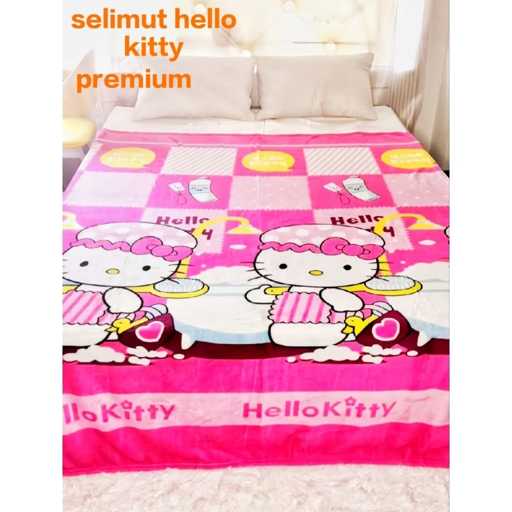 selimut bulu halus hello kitty uk 150x200 selimut karaktet doraemon selimut anak dan dewasa selimut super tebal premium selimut termurah terbaru terviral gratis ongkir bisa cod selimut bebas di cuci