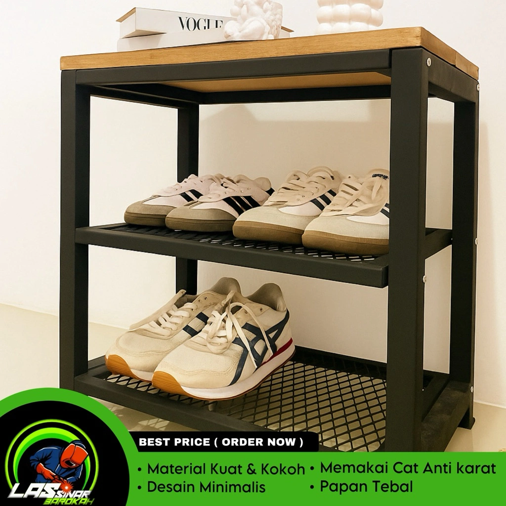 Rak sepatu | Rak sendal | Rak Sepatu minimalis | Penyimpanan Sepatu | Tempat Sepatu