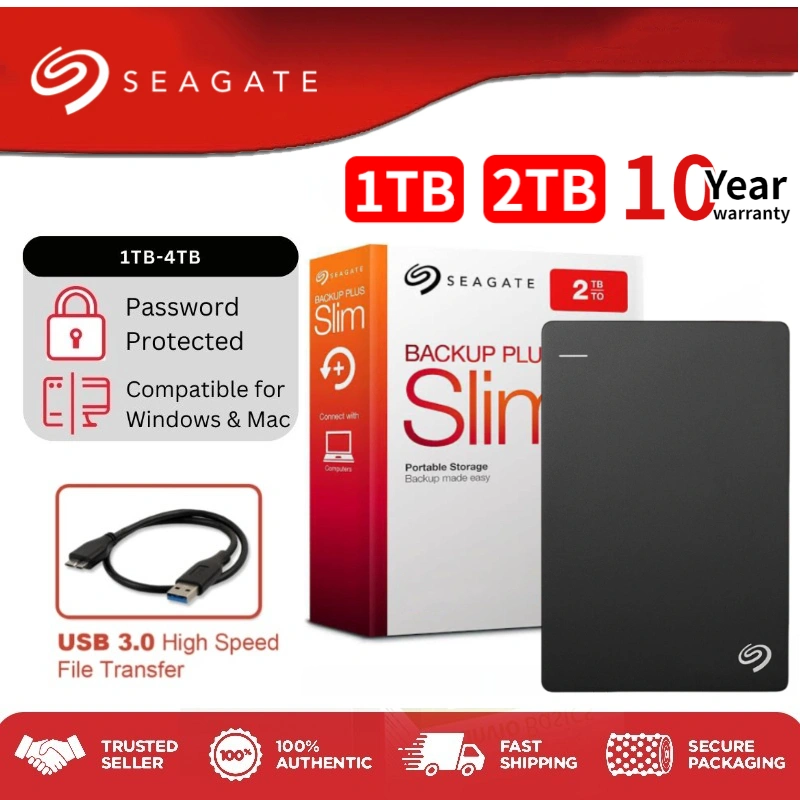 Seagate 1TB/2TB External Hard Drive USB 3.0 || Seagate Expansion 2TB USB 3.0 Portable Hard Drive