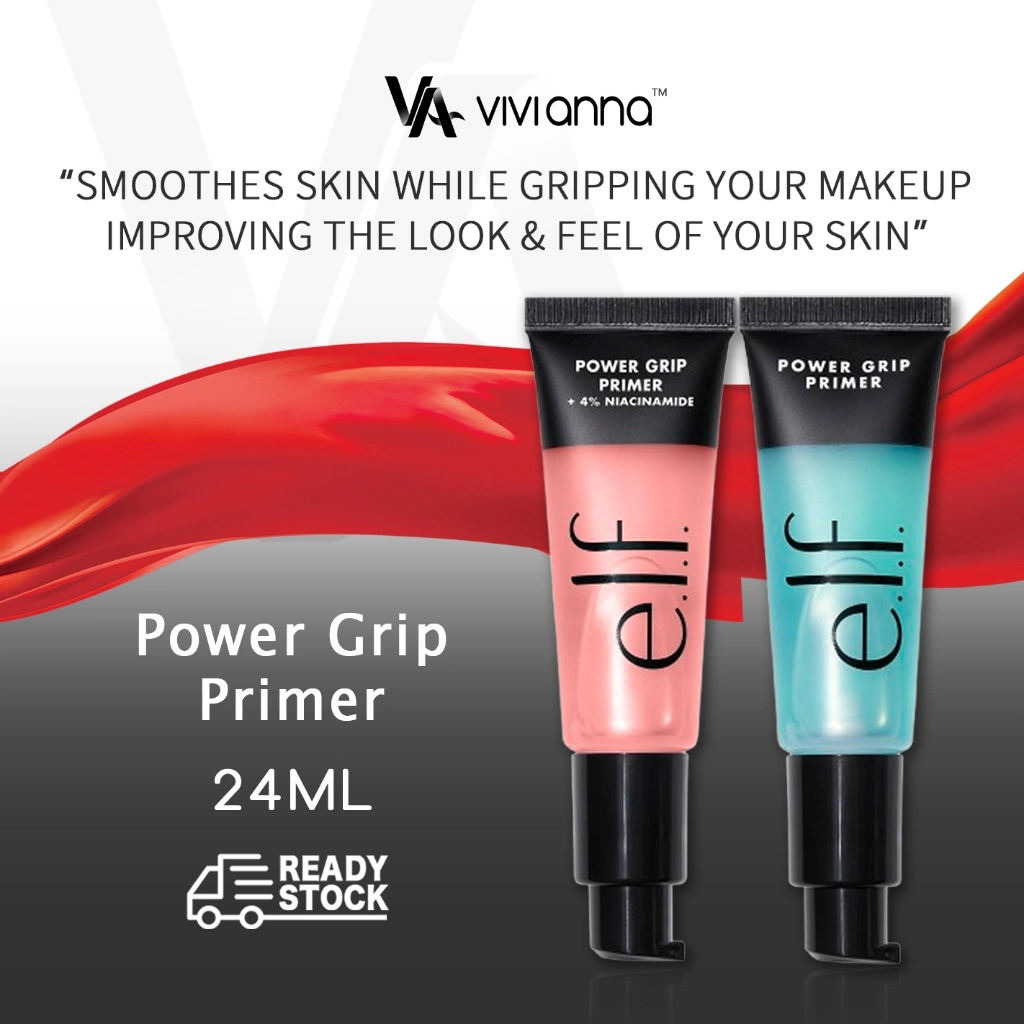 ⚡FLASH SALE⚡ELF Power Grip Primer 24ml - ELF Primer Makeup Tahan Lama 24 Jam, ELF Anti Minyak & Melekatkan Makeup, ELF Mengandung 4% Niacinamide, ELF Cocok untuk Kulit Berminyak, ELF Original USA
