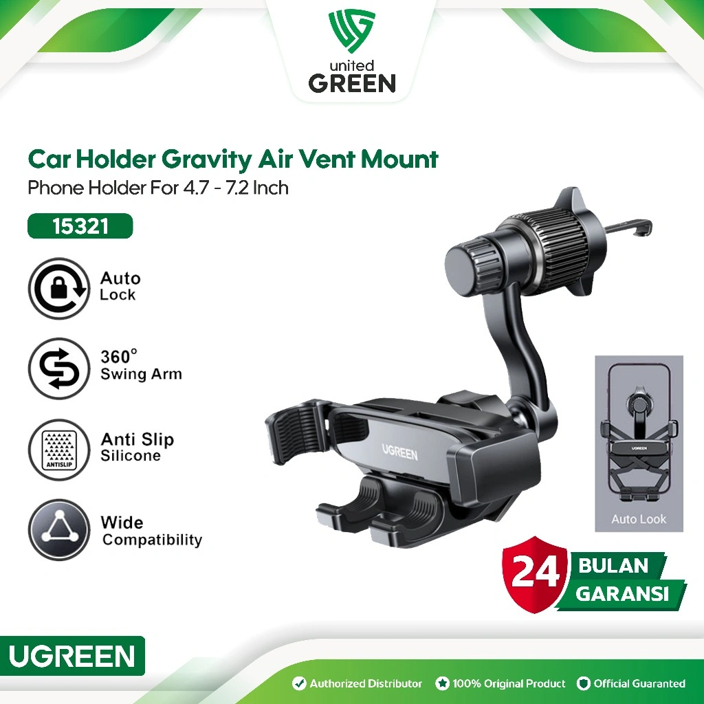 UGREEN Car Holder Air Vent Gravity Mount Phone Holder Hp Mobil Car Holder AC Mobil 15321