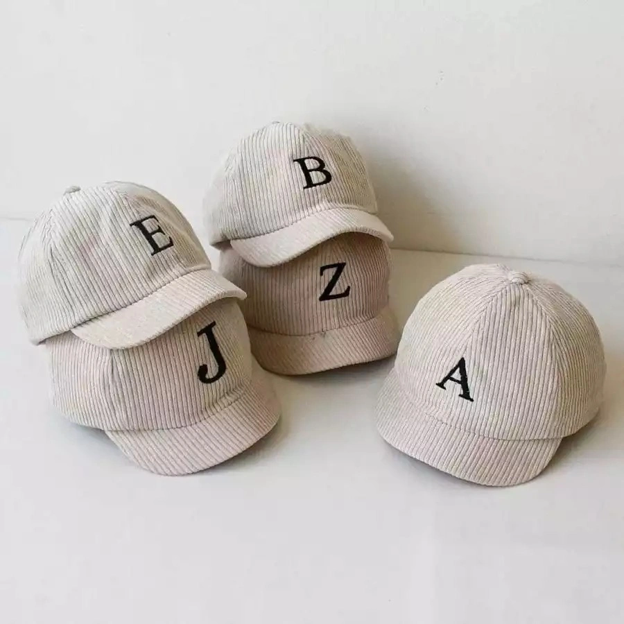 Topi Baseball Anak Keren Usia 6 Bulan-5 Tahun Motif Inisial A-Z Terbaru