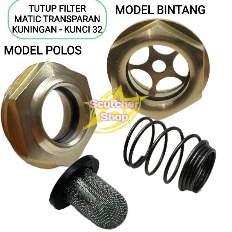Tutup Filter Oli Transparan Beat Vario Scoopy PCX Adv Kuningan