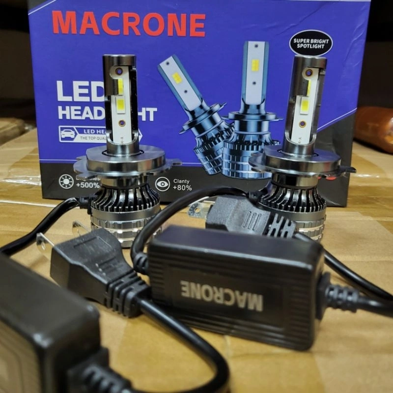 lampu led mobil 3 warna 35-40 watt super bright macrone mc3