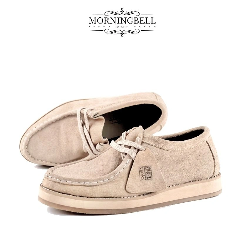 MORNINGBELL  WALLABEE CREAM | SEPATU PRIA WANITA KULIT SUEDE SAPI ASLI