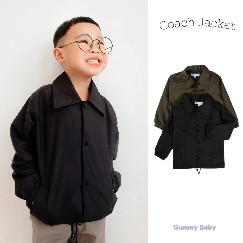 Gummy Baby Jaket Coach Anak Jaket Anak Laki-laki Jaket Anak 1 3 Tahun Jaket Parasut Jaket Motor Anak