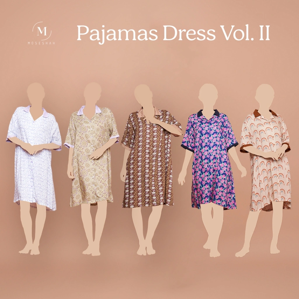 Moseshah Nursing Pajamas Dress PDII