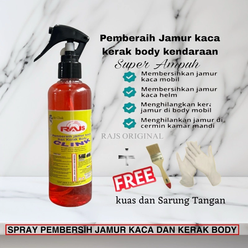 Spray pembersih jamur kaca dan kerak body 250 ml