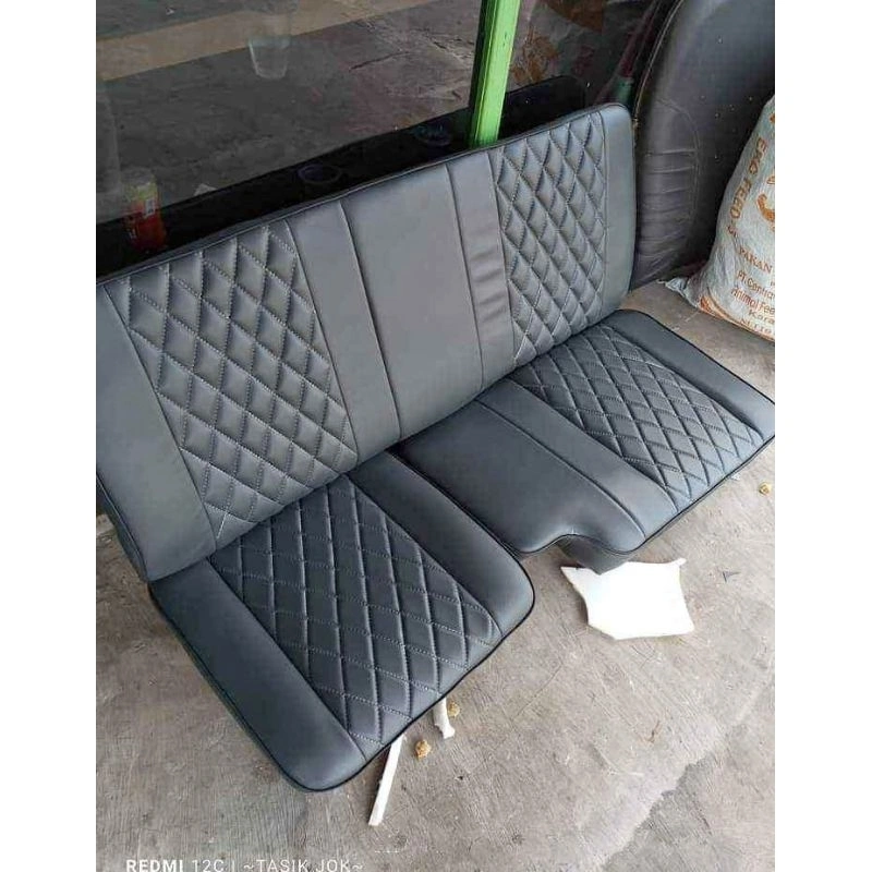 Sarung jok mobil Futura pick up 1,5 1,0 t120ss cover jok mobil pickup ss bungkus jok mobil sarung jok mobil pickup kuwalitas premium warna full Hitam motif terbaik Ter laris pelindung tempat duduk mobil Futura pickup warna full Hitam warna abu abu warna