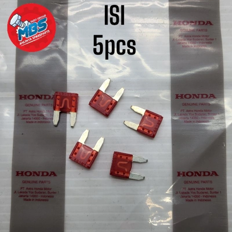 5PCS FUSE SIKRING TANCEP MINI MOTOROR MOBIL ORIGINAL UNIVERSAL