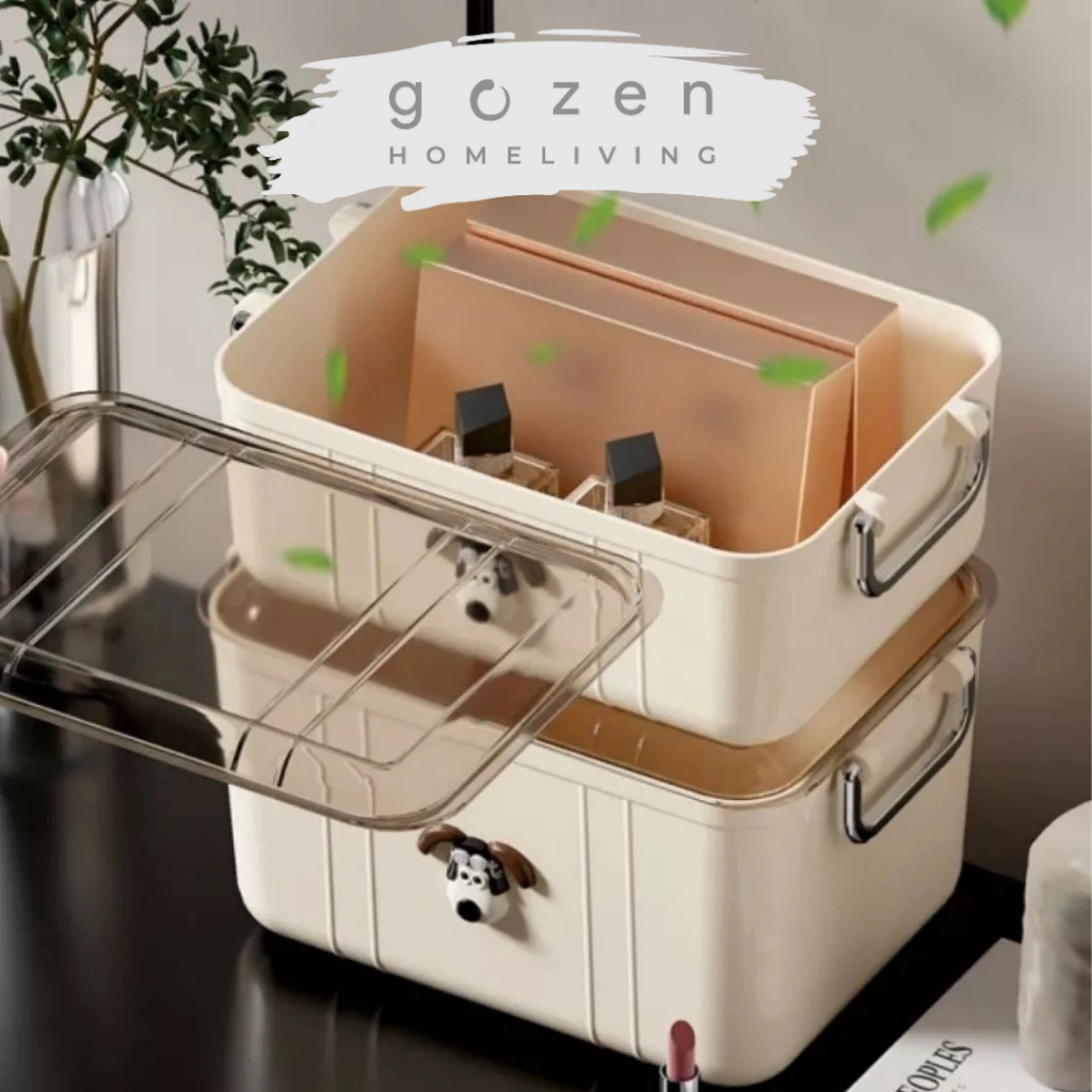 |GOZEN| KENICHI Kotak Mainan Serba Guna Wadah Storage Obat Estetis Wadah Box Buku Motif Karakter Kotak Simpan Pakaian Minimalis Storage Box Alat Perlengkapan