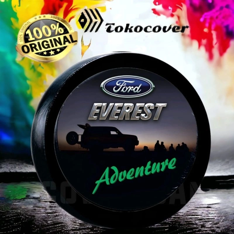 tutup ban mobil belakang Ford Everest warna pekat full bahan sintetis tahan lama dan waterproof