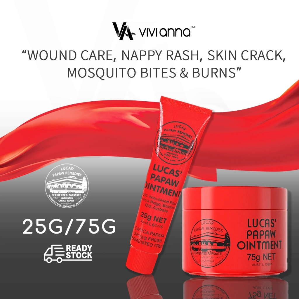 ⚡FLASH SALE⚡100% ASLI Lucas Papaw Ointment, Salep Papaya Lucas Original dari Australia – Krim Serbaguna untuk Mengatasi Bibir Kering, Menyembuhkan Bekas Gigitan Nyamuk, Pelembab Bibir Alami, Solusi Cepat untuk Luka, Kulit Terbakar, dan Iritasi Kulit