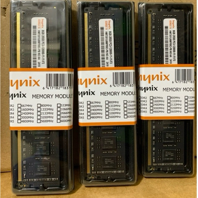 memory ram pc Hynix DDR3 8gb 12800/1600mhz longdimm