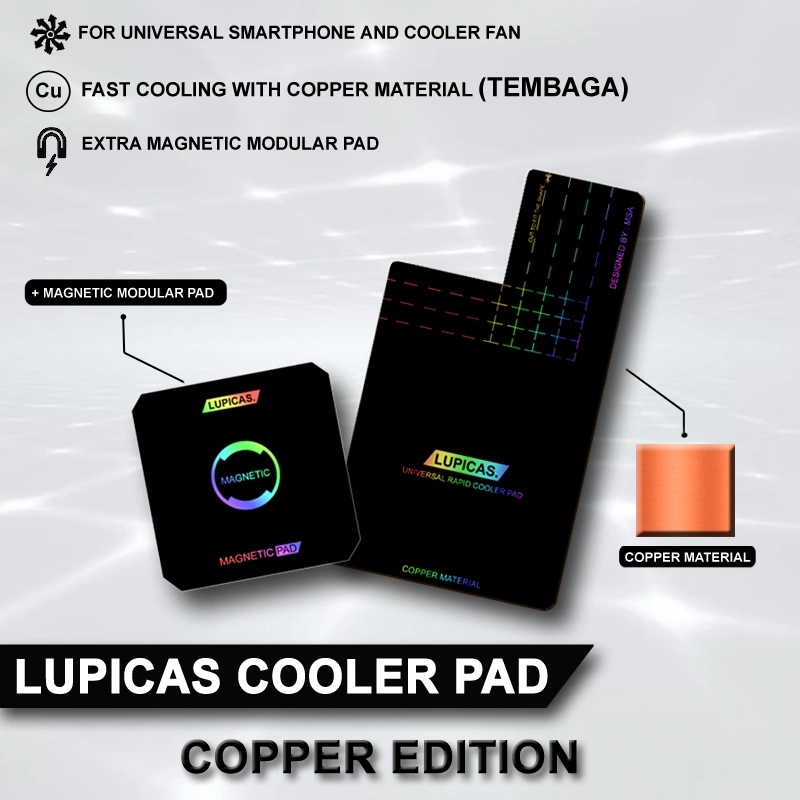 LUPICAS COOLING PAD HEATSINK COPPER PENDINGIN SMARTPHONE MAGNETIC PAD COPPER EDITION TEMBAGA