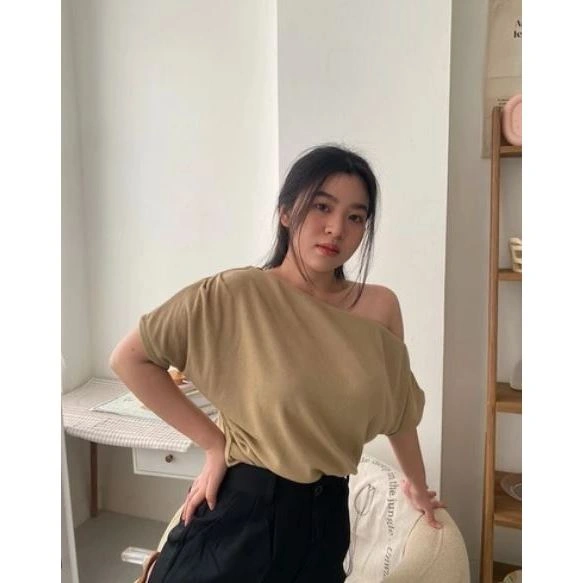 RX FASHION - FENY ONE TOP MIRING WANITA KNIT / ATASAN WANITA OFF SHOULDER -PN