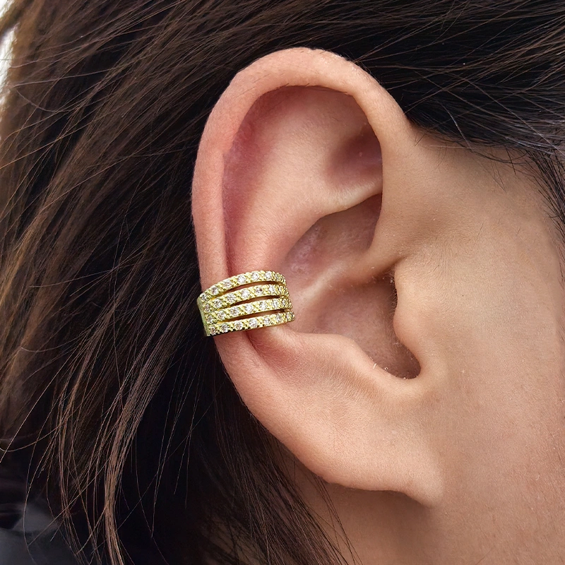 Liberteen - VALTI Ear Cuff Anting Wanita Stainless Steel 18k Gold Plated Kado Fashion Couple