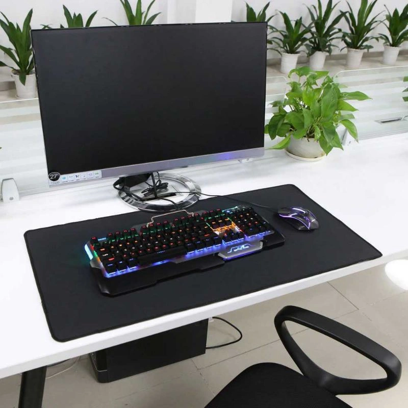 Taffware Gaming Mouse Pad Rubber XL Desk Mat Hitam Polos 300x800x3mm Black Makassar