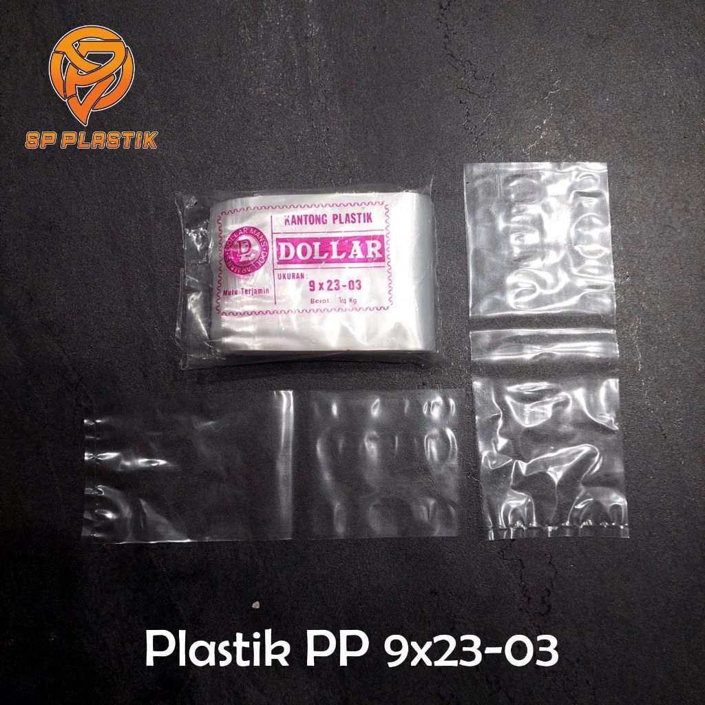 Plastik PP 9x23 Tebal 03 Bening Plastik Kripik Plastik Snack Plastik Krupuk Dollar
